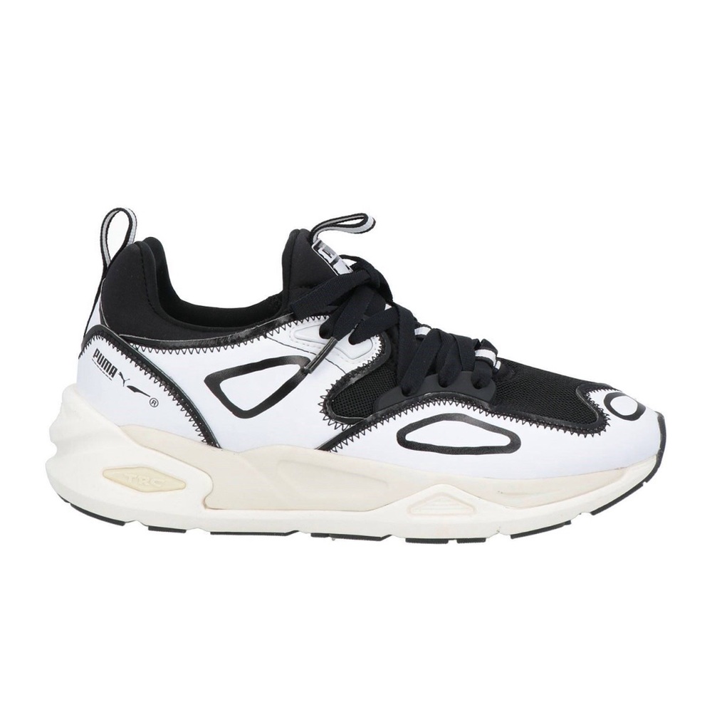 Puma Josh Vides X Trc Blaze Lace Up  Mens Black, White Sneakers Casual Shoes 386